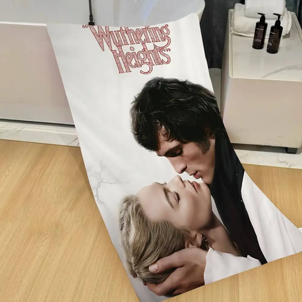Wuthering Heights 2026 Movie Microfiber Printed Beach Towel Mountain Climbing Yoga Beach Swimming Running Absorbent Soft Towel