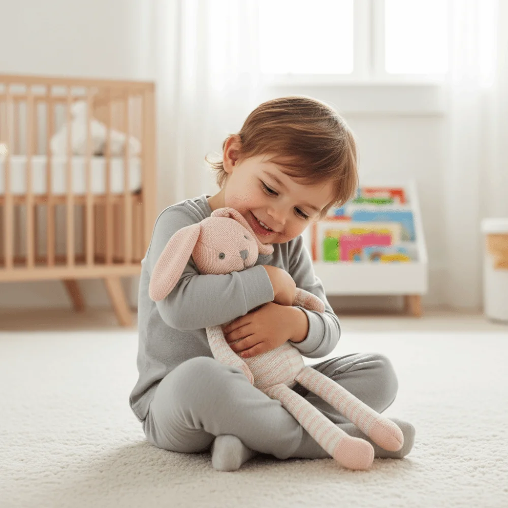 Bunny Long-legged Rabbit Cartoon Style Soft Nordic Style Cute Design Long Ears Stuffed Animal Sleeping Mate