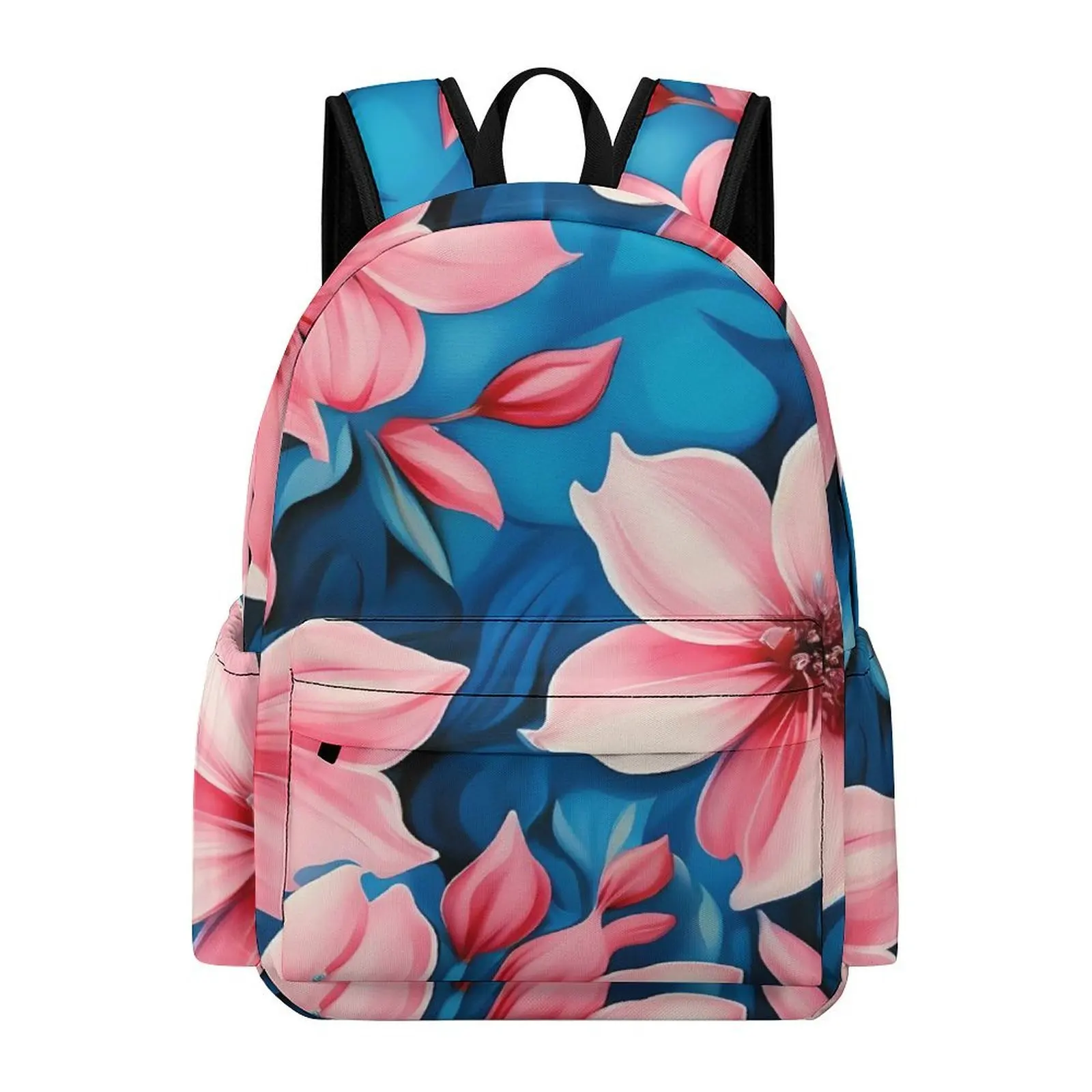 

Молодежный школьный рюкзак с полинезийским цветочным принтом, 16-дюймовый высококачественный износостойкий и прочный рюкзак большой вместимости
