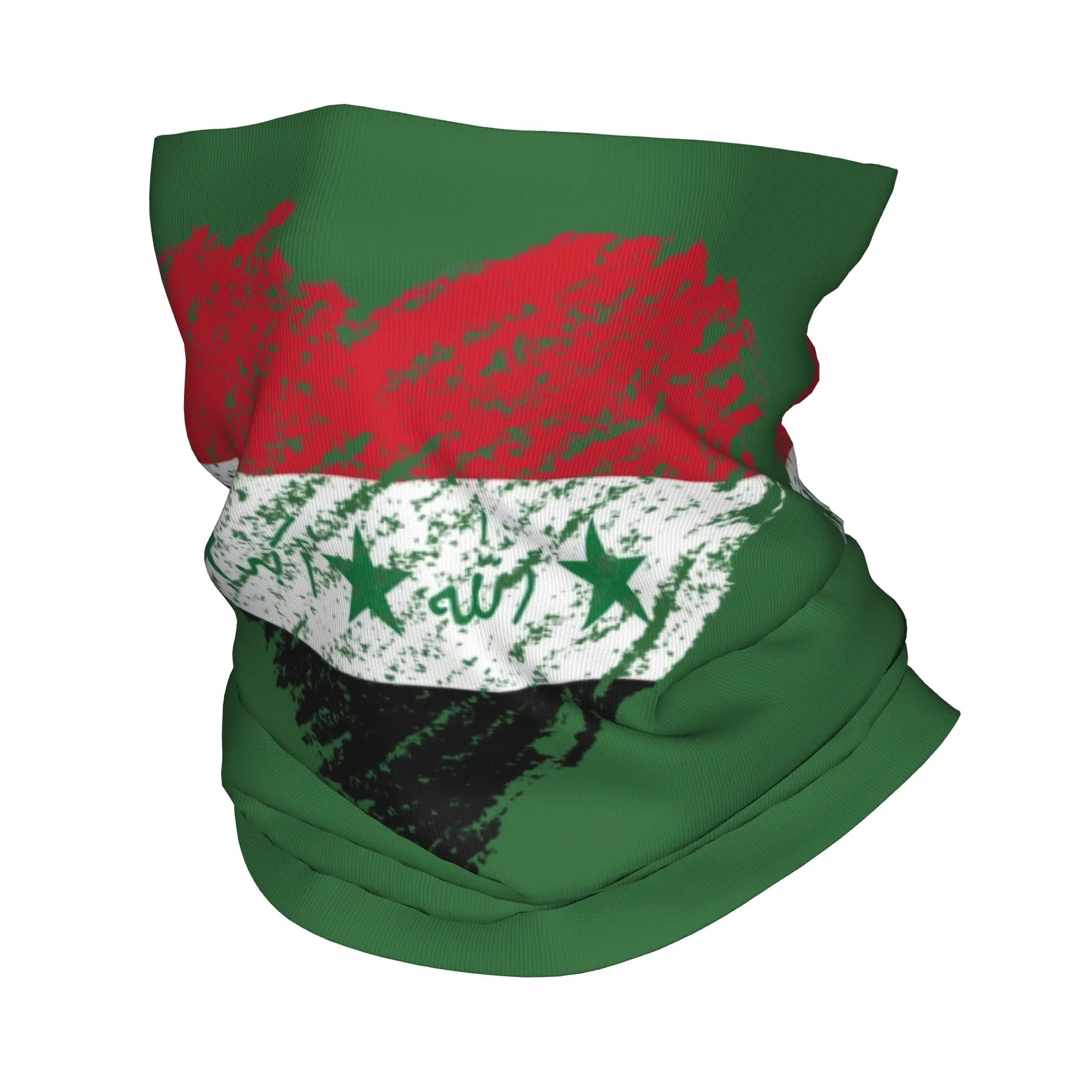 Unisex Iraq Flag Bandana Accessories Neck Cover Printed Mask Scarf Warm Hair Band Wrist Wraps For Fishing Breathable