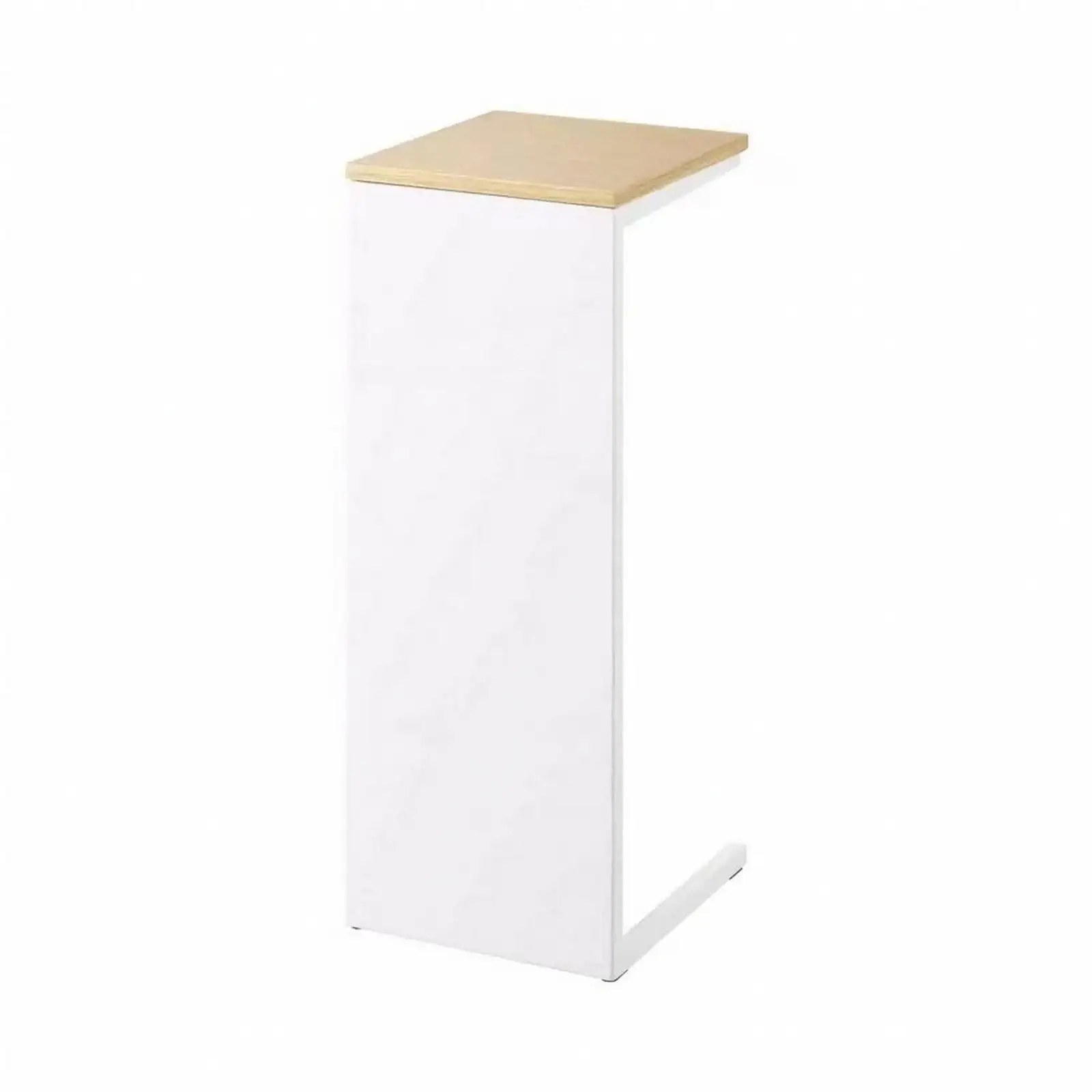 Single-Layer Side Table Screwless Carbon Metal Side Table Space-Saving Freestanding Storage Rack for Apartment Dwellers, Living