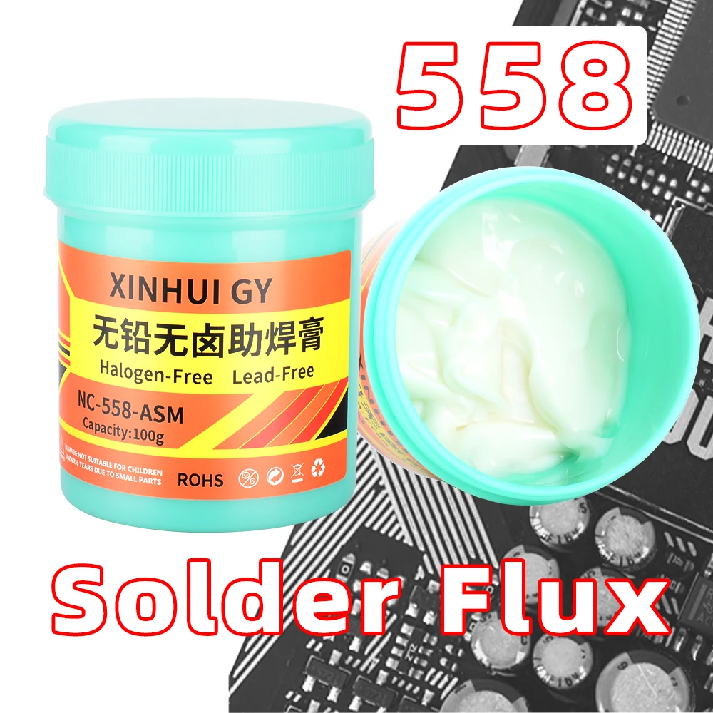 NC-558 soldering oil, lead-free halogen flux, no resistance, 100g mobile phone motherboard repair, desoldering rosin