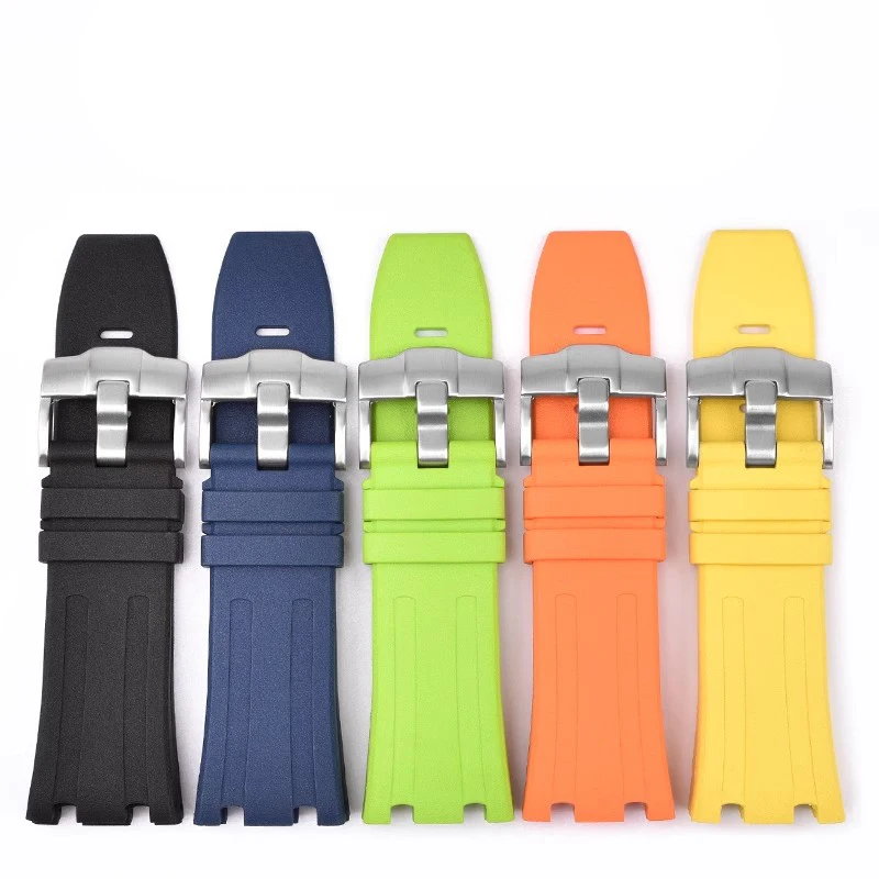 Watchband For Audemars and Piguet Royal Oak Strap Original AP 15710 26470 Silicone Rubber Sport Watch Strap 28mm accessory