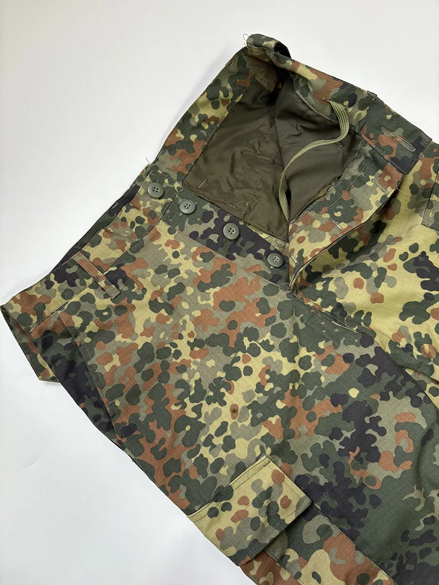 Deutschland Camouflage Dschungel Trainingsuniform ACU Feldanzug Flecktarn Dschungel Spot Set für Männer, Feldtraining Anzug Kampf ACU Set – Detail 9