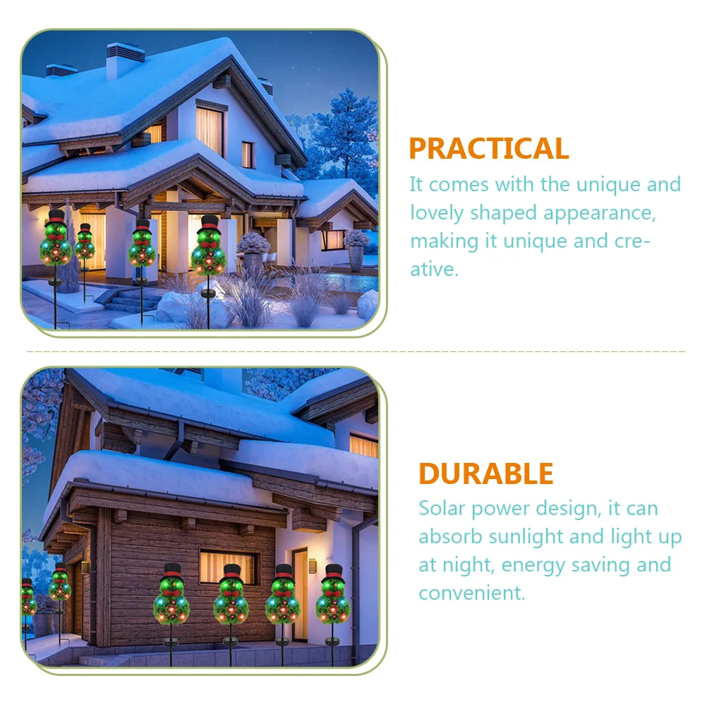 

Solar Garden Lights Lovely Shaped Solar Power Christmas Decorative Lawn Stake Light Outdoor Decoration Festive Atmosphere ABS