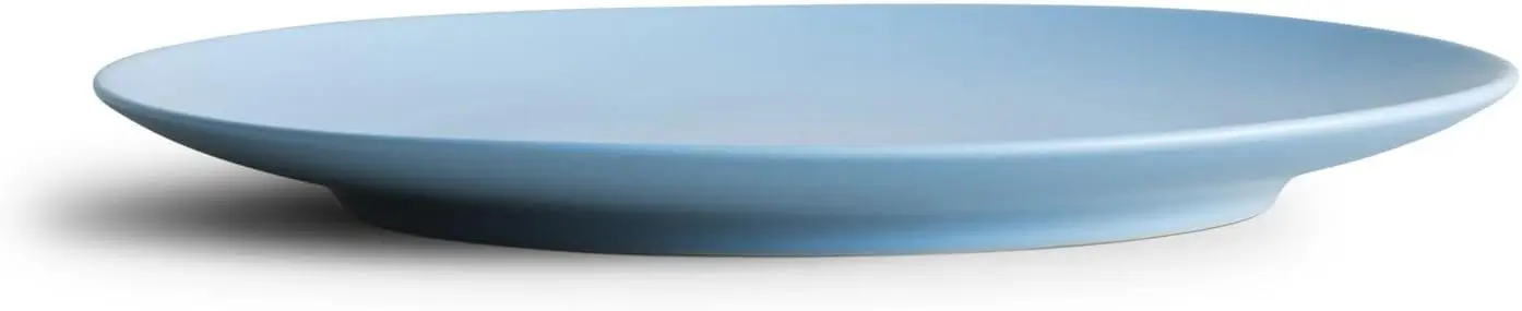 セラミック製ディナープレート4枚セット、ラグーンブルー、10.7インチ