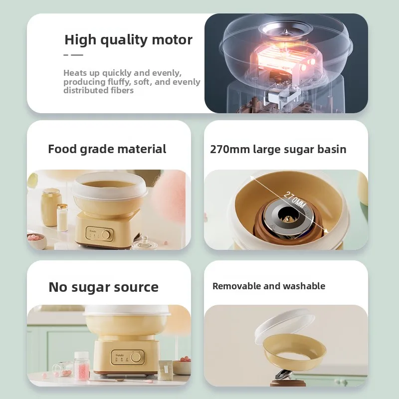 Christmas gift cotton candy machine children's home mini small fully automatic commercial cotton candy machine handmade
