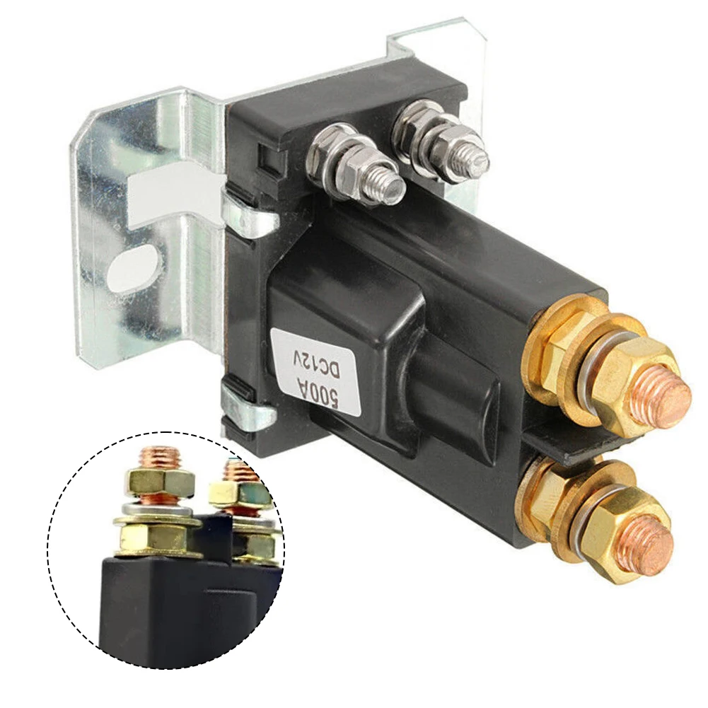 500A Electrical Relay Auto Starter Solenoid Car Relay 12V Terminal Car Starter Power Switch Interior Parts 5