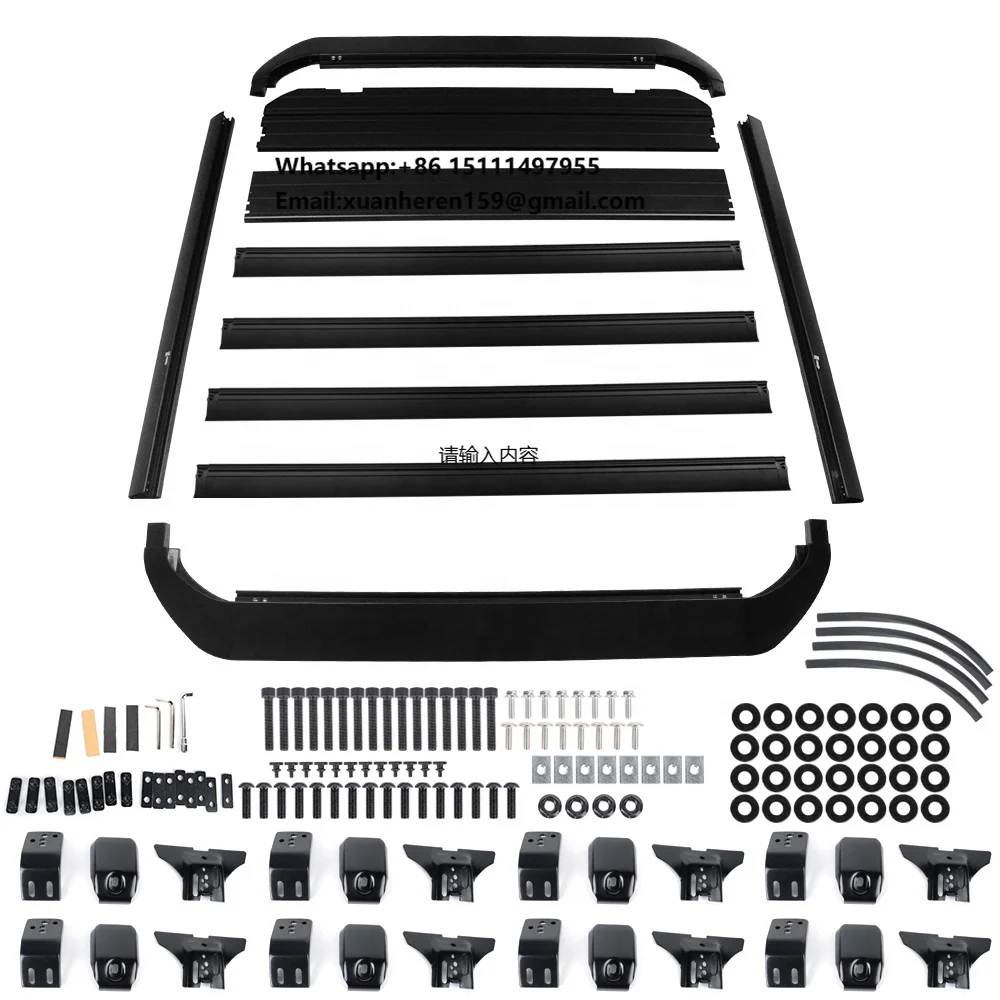 Roof Rack Multifunctional Roof Platform +Side Ladder for Jeep Wrangler JL  Roof Frame  Auto Parts