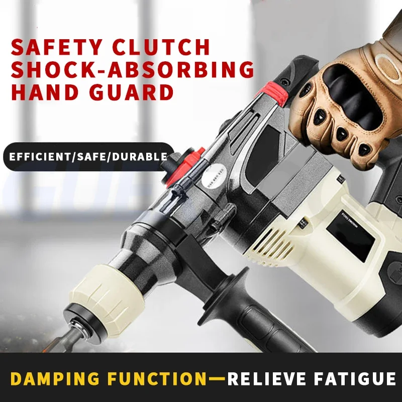 Multi Functional Electric Hammer Electric Breaker Household Grade Electric Drill Safety Clutch Impact Drill Drilling Machine