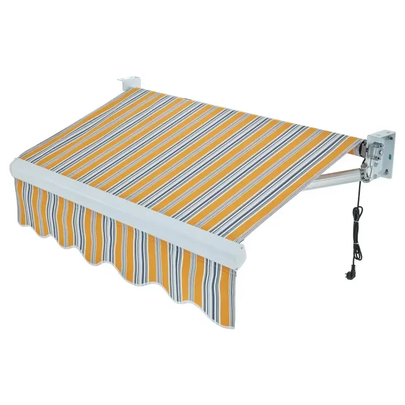 Custom Manual or Motorized Retractable Awning for Outdoor Sunshade for Tenda Da Sole a Bracci Su Motorizzata Manuale