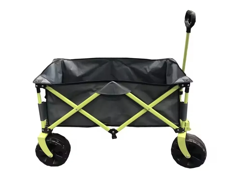 Collapsible Outdoor Folding Beach Cart Collapsible Folding Utility Wagon Cart