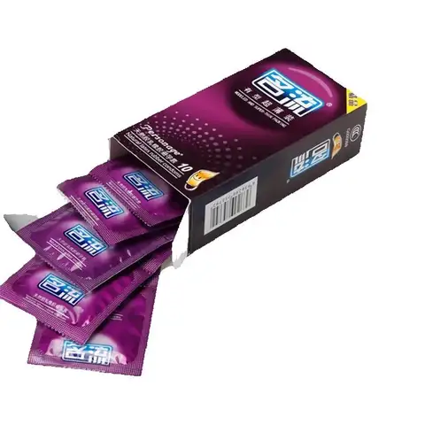 10 Pcs Super Thin Condomss for Men Lubricated Threaded G Spot Natural Rubber Comdoms sexx Toys Products For Men Adult supplies