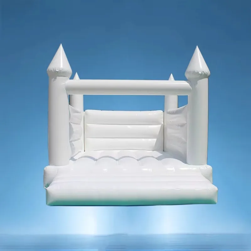 New Design Winter Inflatable Bounce House White Mini Inflatable Bouncy Castle Combo Bounce for Wedding