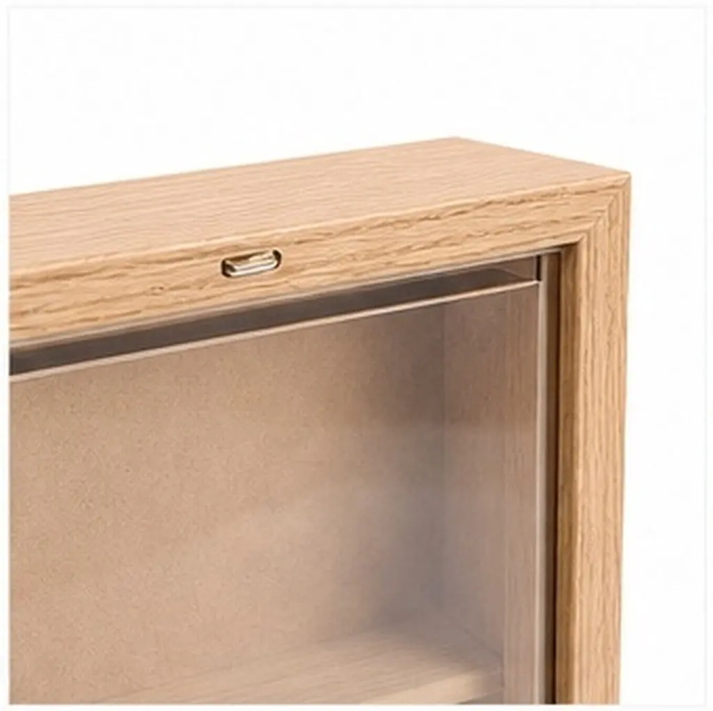 Wooden Medal Display Case with 9 Slots – Sports Awards Frame, Marathon Graduation Keepsake Shadow Box