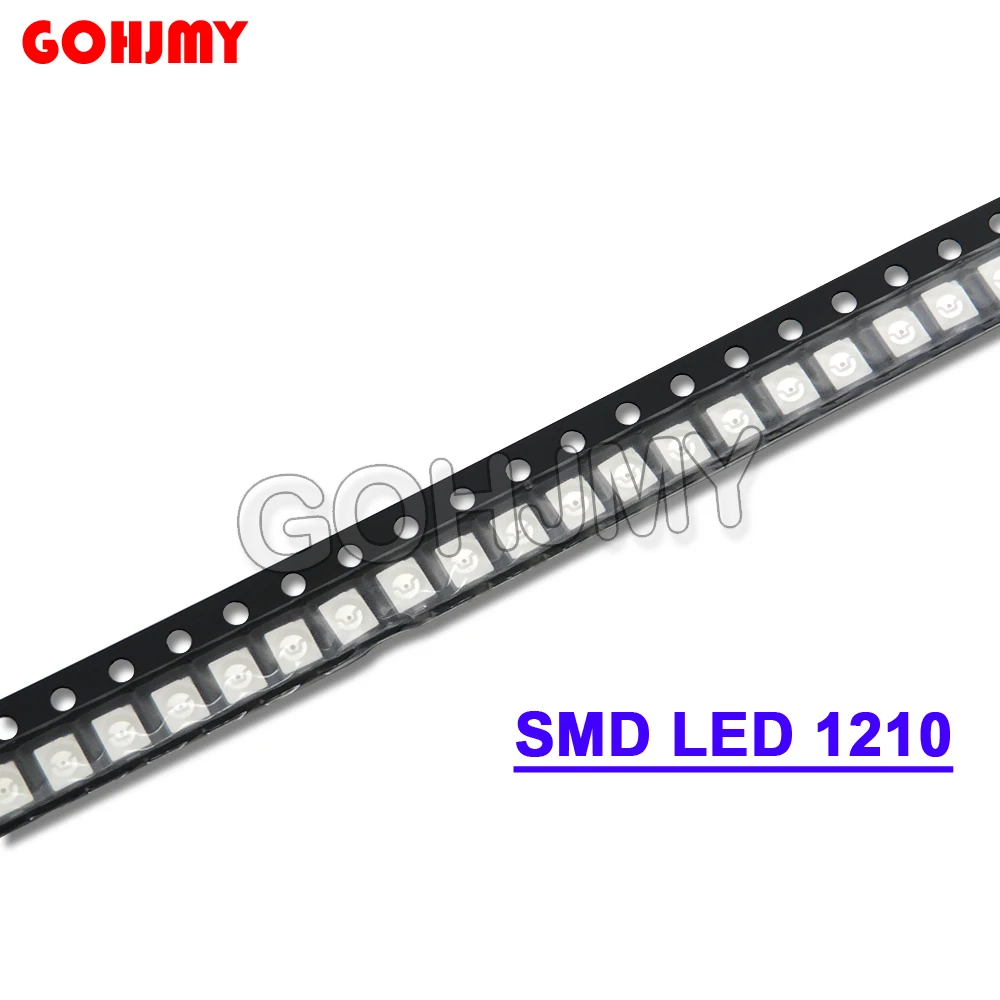 100PCS 3528 1210 SMD LED Red Yellow Blue Green White Super Bright LED Diode