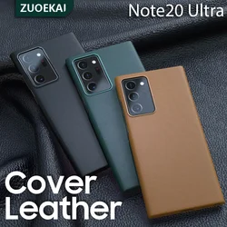 ZUOKEAI Original For Samsung Galaxy Note20 Ultra Case High Quality Leather Cover Note 20 S23 S22 Premium Full Protect Protector