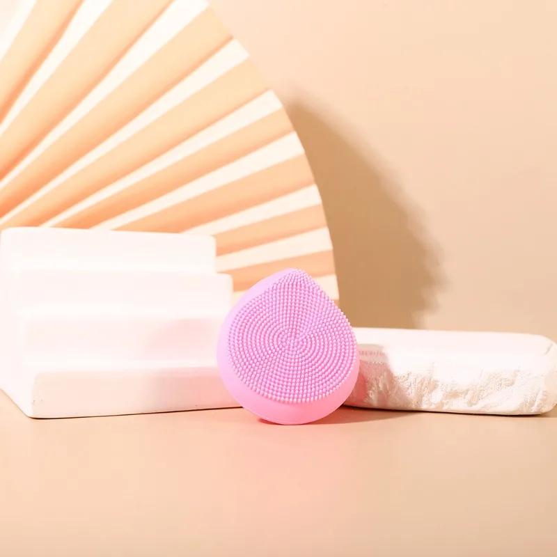 1Pc Silikon Gesichts Reinigung Pinsel Gesicht Tiefe Poren Hautpflege Peeling Reiniger Massage Mini Weichen Saugnapf Sauber Peeling werkzeug