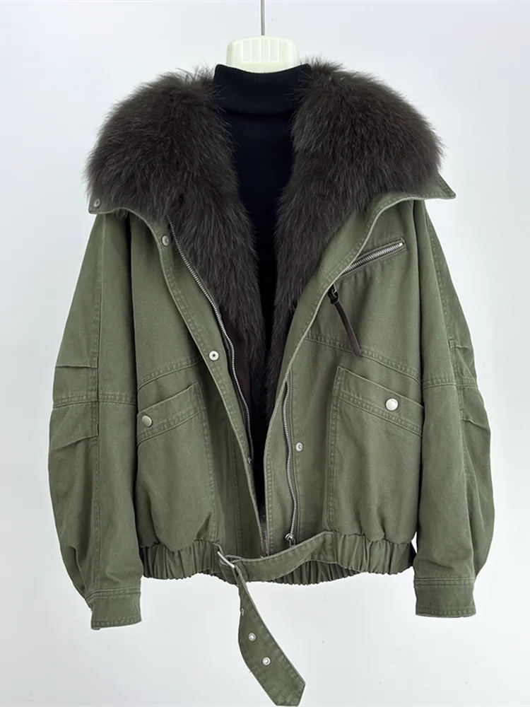 เสื้อโค้ทแฟชั่นผู้หญิง เสื้อแจ็คเก็ตยีนส์ เสื้อพาร์กา เสื้อแจ็คเก็ตพัฟเฟอร์ เสื้อโค้ทขนสุนัขจิ้งจอกแท้สำหรับฤดูหนาว เสื้อแจ็คเก็ตขนห่าน เสื้อคลุมกันหนาว