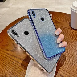 For Honor 8X Case Honor 9X Cover Honor View 10 Lite Phone Case Honor 30i Cute Transparent Glitter Candy Shockproof Clear Cover