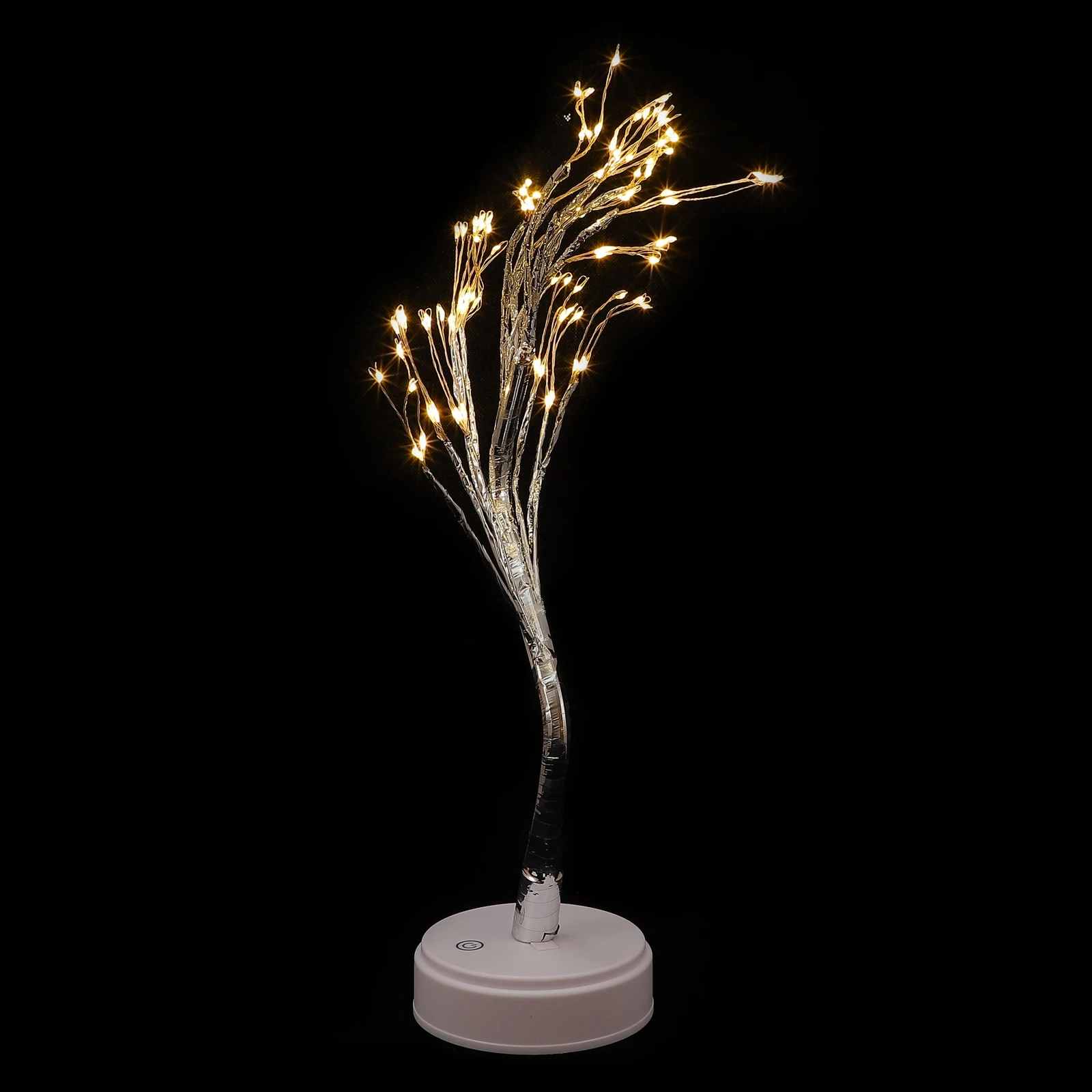 

Tree Light Desktop Shape Lamp Night for Bedroom Tabletop Adjustable Indoor Plastic Lighted Trees Decor