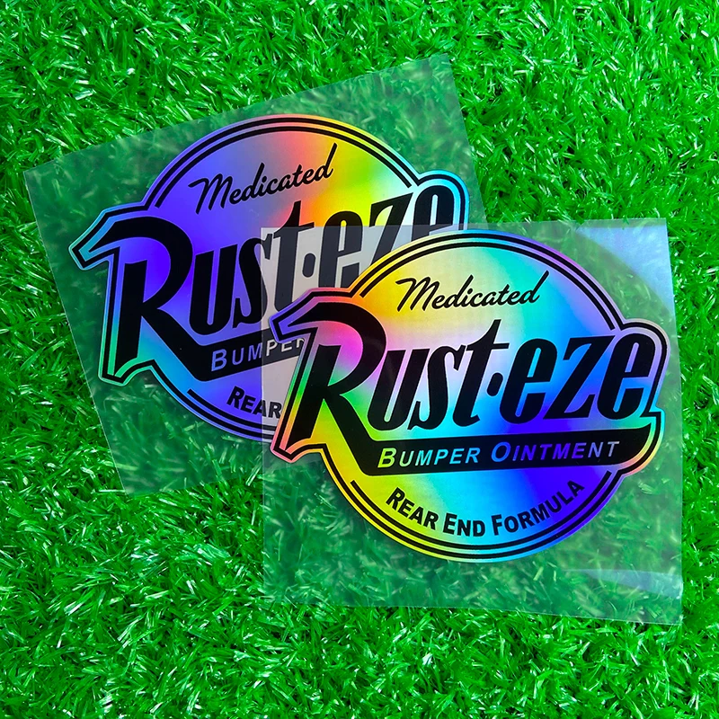 Rust Eze Medicated Scooter Stickers Waterproof Sunscreen DIY Motorcycle Fuel Tank Vinyl Decal Truck Car Window Bumper Decoration image 6