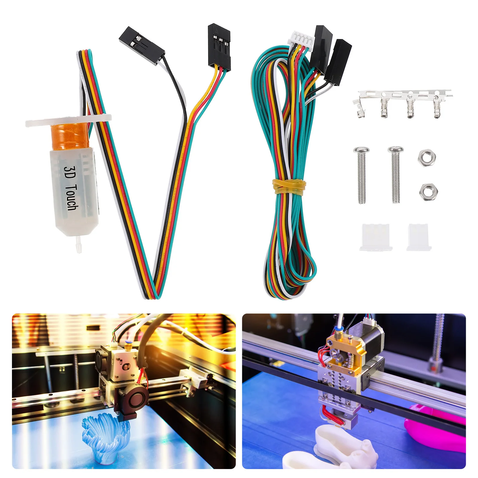 1 комплект, датчик автоматического выравнивания, компактный умный дизайн, датчик автоматического выравнивания кровати для высокоточного аксессуара для 3D-принтера