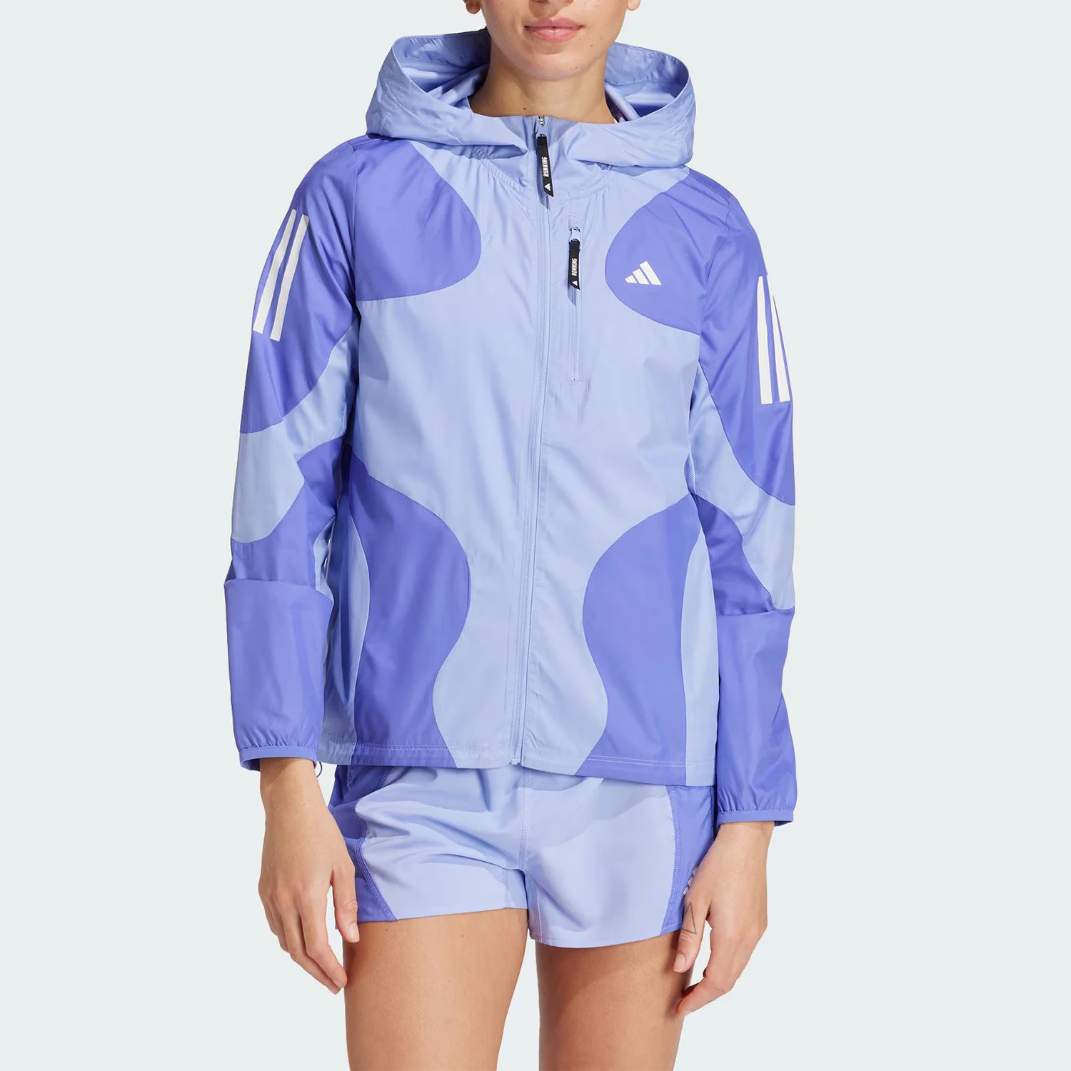 

Официальная женская спортивная куртка Adidas 2024, новая лоскутная спортивная куртка с капюшоном IW0034