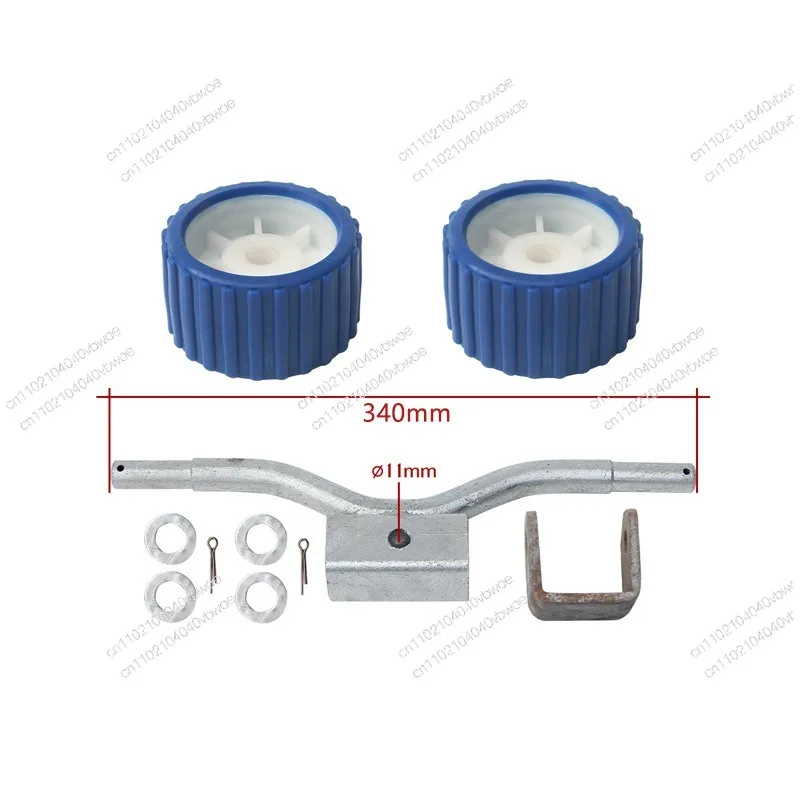 Yacht trailer roller accessories, boat top wheel combination, yacht rubber boat keel support roller accessories