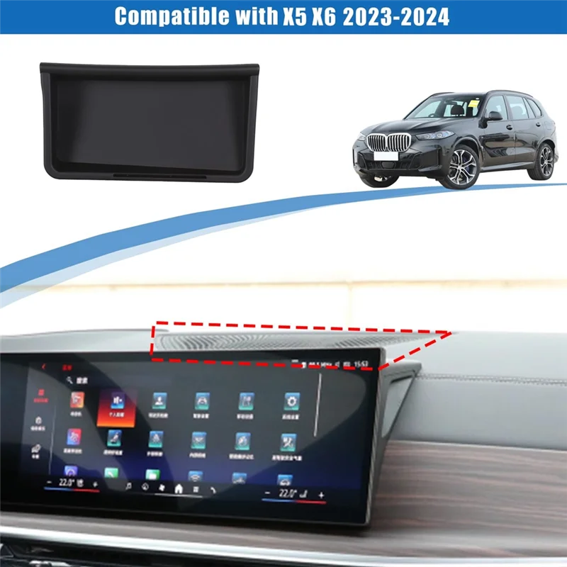 NEW-For BMW X5 X6 G05 G06 2023 2024 Car Central Control Navigation Screen Rear Storage Box Organizer Tray Replacement