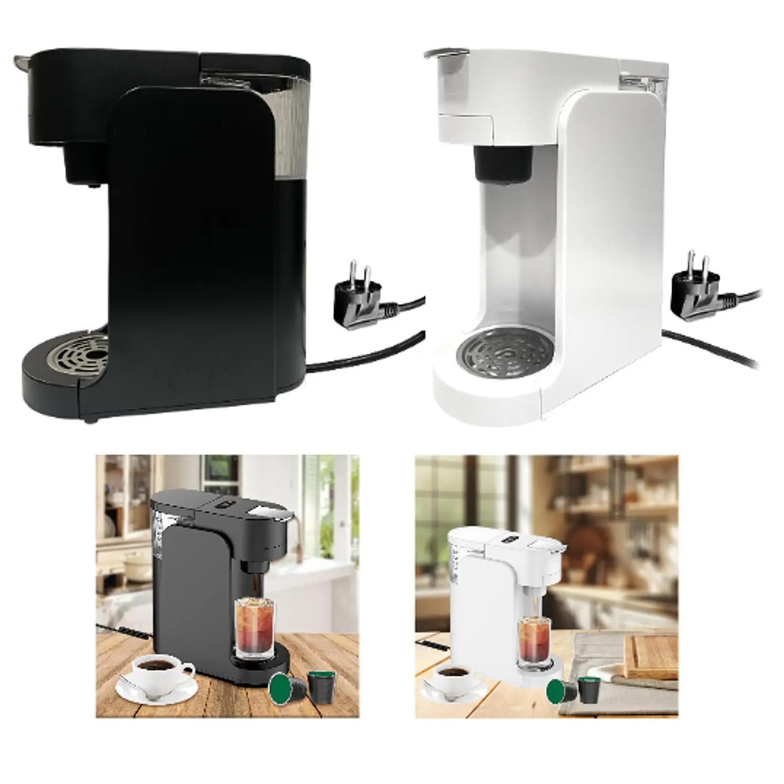 

Capsule Coffee Machine Potable Espresso Maker Automatic Espresso Machine Multi-functional for Camping Office Travel Home Use