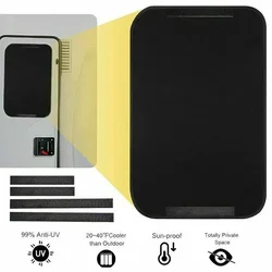 For Motorhome Camper Caravan Window Sun Blackout Fabric Entry Door Shade RV Accessories Decor Window Shades Curtains