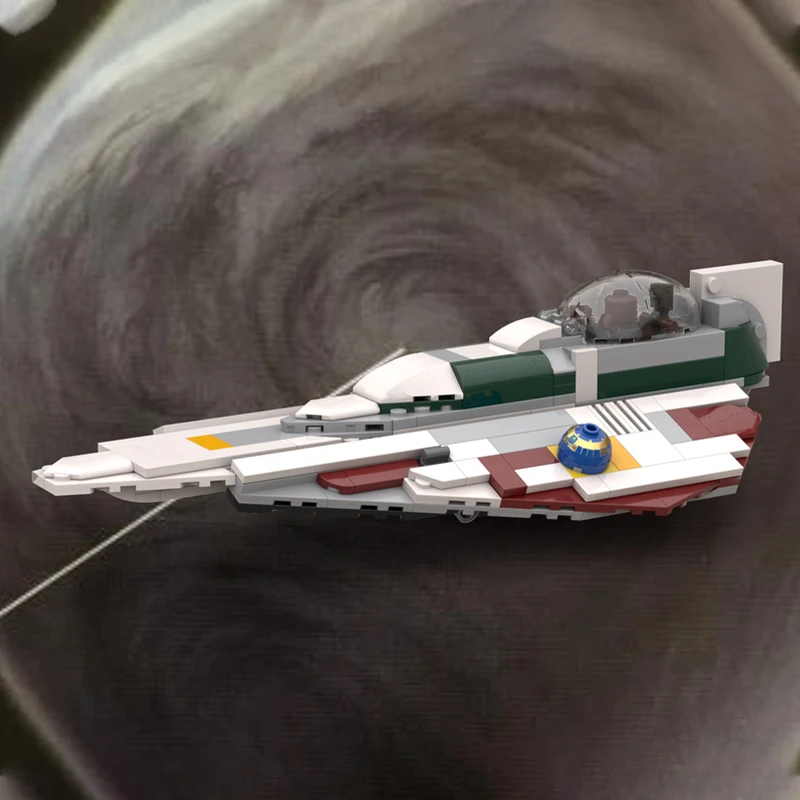 

308 шт. MOC Mace Windu Delta-7 Aethersprite Class Starfighter, строительные блоки, сделай сам, звездная битва, вдохновленный космическим кораблем, сборная игрушка