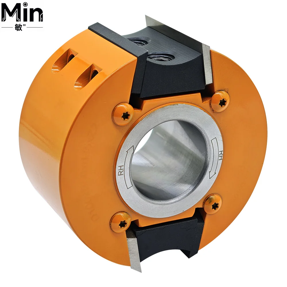 European Style Profile Knife Cutter Head with Chip Limiter Replacement Woodworking Machinery Spare Parts for Woodworking