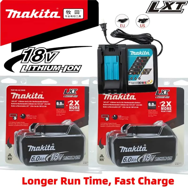 

Original Makita 18V 6.0Ah 18650 배터리 for Makita BL1830 BL1830B BL1840 BL1840B BL1850 BL1850B power tools rechargeable batteries