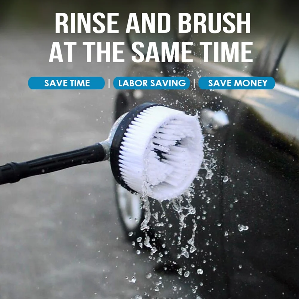 AEA6-Rotating Round High Pressure Water-Gun Cleaning Car Wash Brush For Karcher