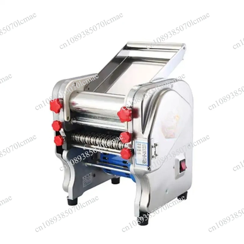 New Stainless Steel Noodle Making Machine Power 750w Electric Dough Sheeter Silver Flour Multi-function Sheeter Bakery Pastry