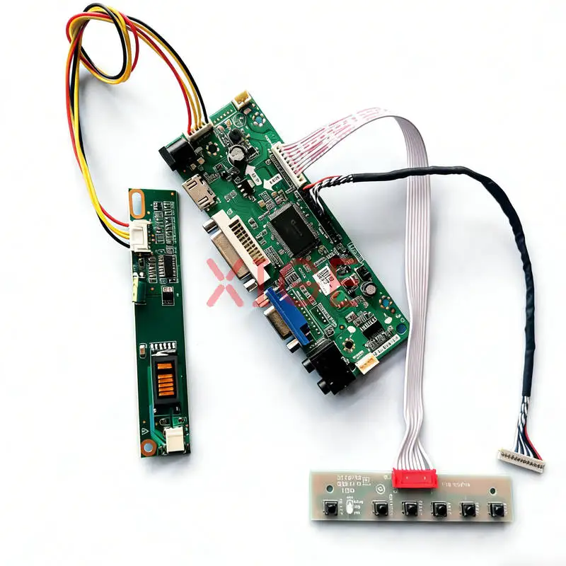 

Плата контроллера дисплея LCD для B104SN01 LC121S1 LP104S5 LP121SA, DIY-комплект, HDMI+DVI+VGA, 800x600, 1-CCFL, 20-контактный LVDS