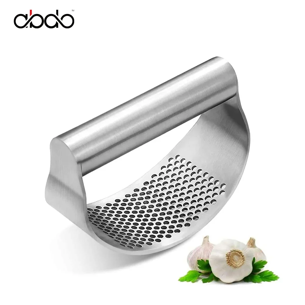 Garlic Mincer Stainless Steel Garlic Press Rocker for Mincing Garlic Crusher for Smash Kitchen Gadgets Tools Accessories