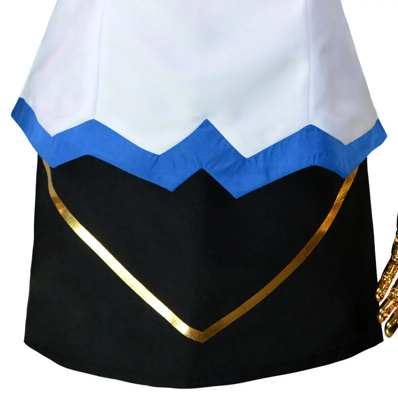 Disfraz de Cosplay de Anime Edens Zero para mujer, conjunto completo de uniforme de juego, Bluegarden Rebecca, para Halloween