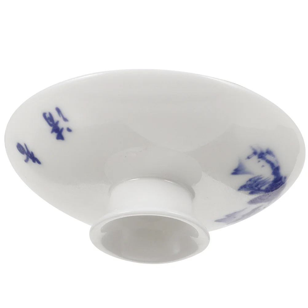 

Elegant Ceramic Tea Cup Lid Replacement Cover Heat-Resistant Traditional Design Easy Clean for Home and Office Use