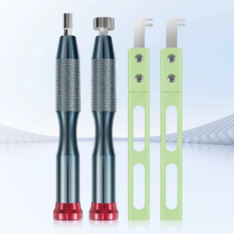 Abno-multifuncional 4 em 1 relógio bateria tela lcd desmontagem para s9 s8 s7 s5 s4 se se2 abertura reparação kit de ferramentas manuais