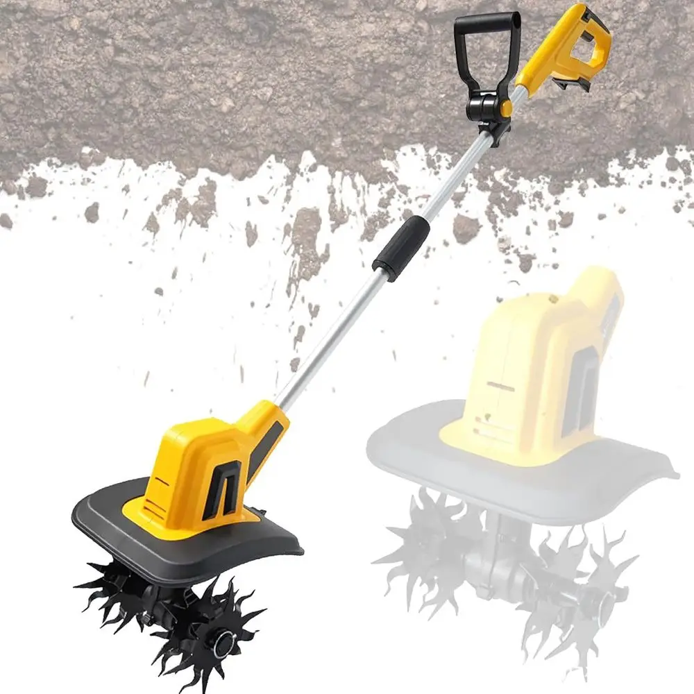 

22 Electric Garden Tiller, 16cm Cultivation Depth, Cordless Tilling Tool