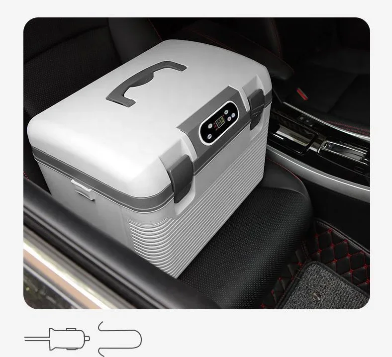 19L Car Refrigerator Mini Fridge Thermo Refrigerator Double Fan Car Cooler Digital Adjus Display Por Fridge