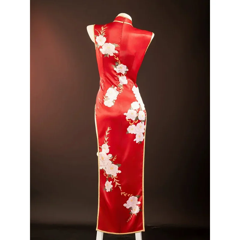 

◢2026Sexy Anime CODE GEASS Lelouch of The Rebellion C.C. Cosplay Costume Chinese Style Red Cheongsam Dress Woman Christmas Su◢*%