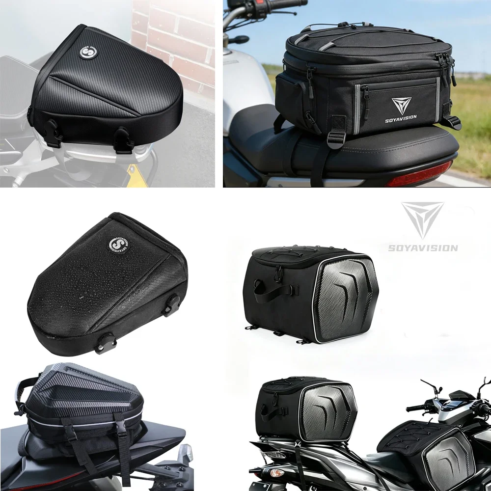 Various Tail Bags Motorcycles Waterproof Rear Seat Bag Rearseat Motorbike Rear Rider Pack Scooter Sport Luggage Dirt pit Bike