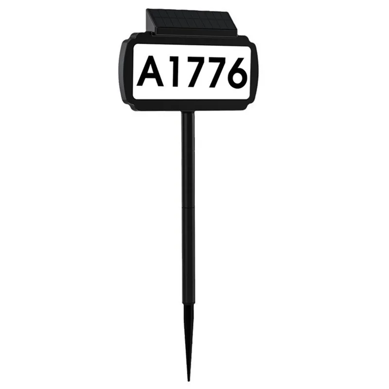 

Solar House Number Light House Address Digital Illuminated Ground Plug Sign House Light For Home Garden Door