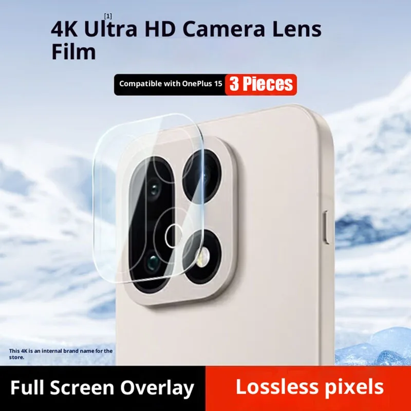 3PCS Anti-fingerprint Tempered Glass Camera Lens Protect Flim Cover For Oneplus 15R 15 13/T/S/R 12/11/R Anti-scratch Protect Cap