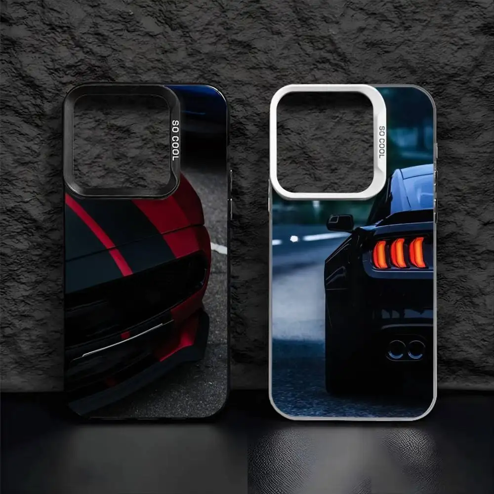 

Cool S-Sports C-Car Phone Case For IPhone 16 17 15 14 12 13 Pro Max Black Color Shockproof Cover