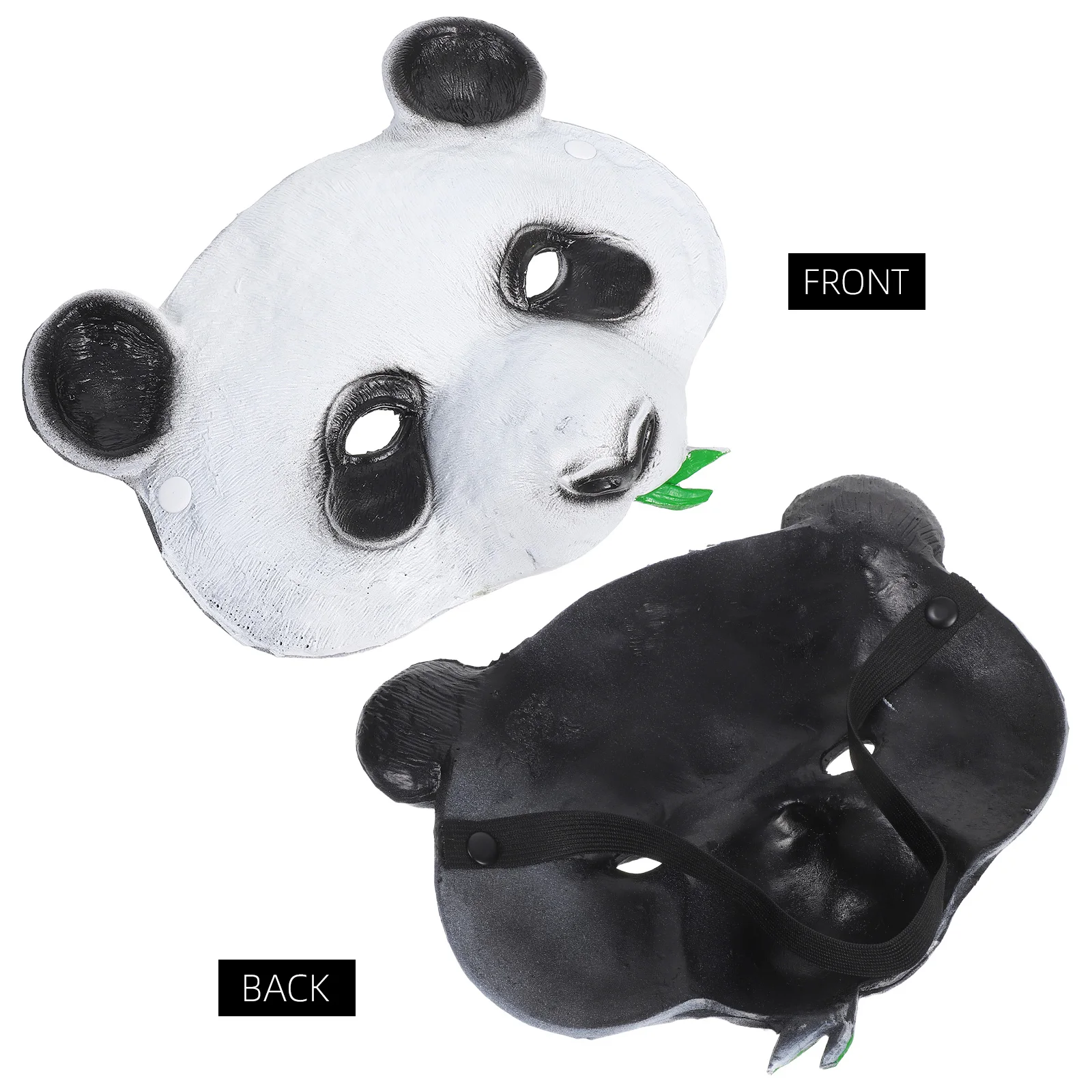 قناع الباندا على شكل حيوان إكسسوار أزياء واقعي من مادة البولي يوريثان مريح ومسامي لحفلات الهالوين التنكرية وحفلات الكرنفال